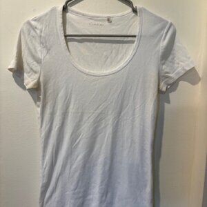 Caslon ladies white cotton top, size Medium